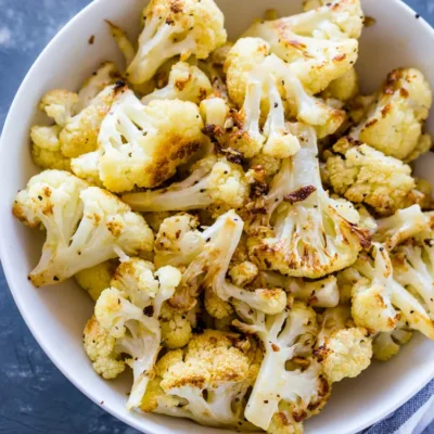 Oven Roasted Cauliflower With Garlic