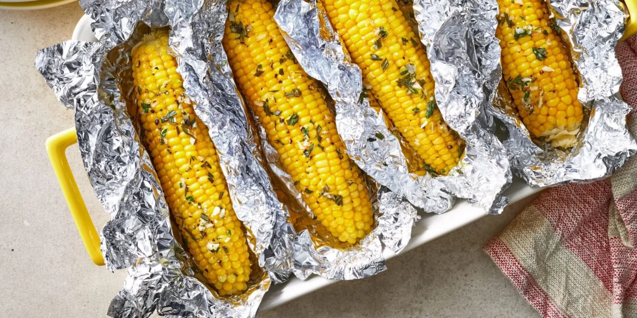 Oven Roasted Corn On The Cob