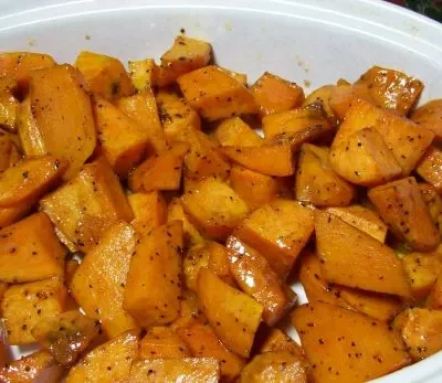 Oven Roasted Honey-Glazed Sweet Potatoes