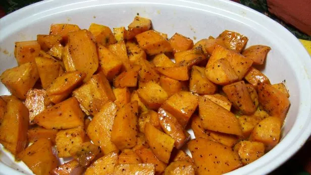 Oven Roasted Honey-Glazed Sweet Potatoes