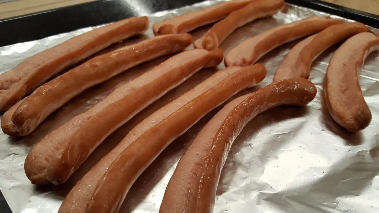 Oven Roasted Hot Dogs