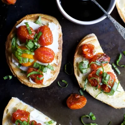 Oven-Roasted Tomato And Chevre