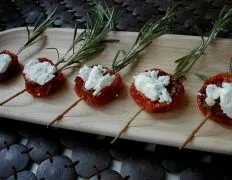 Oven Roasted Tomatoes With Goat Cheese