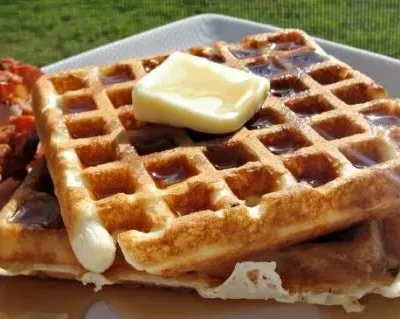 Overnight Refrigerator Waffles With