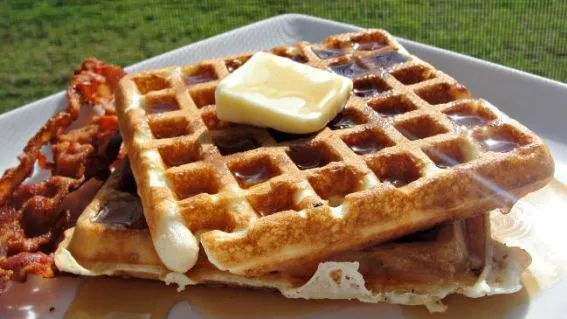 Overnight Refrigerator Waffles With