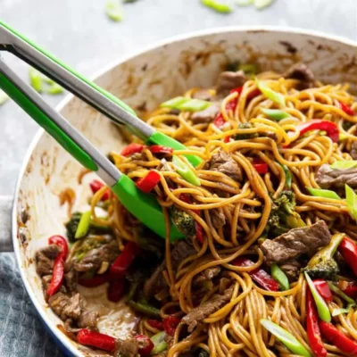 Oyster Butter Noodles With Beef Strips