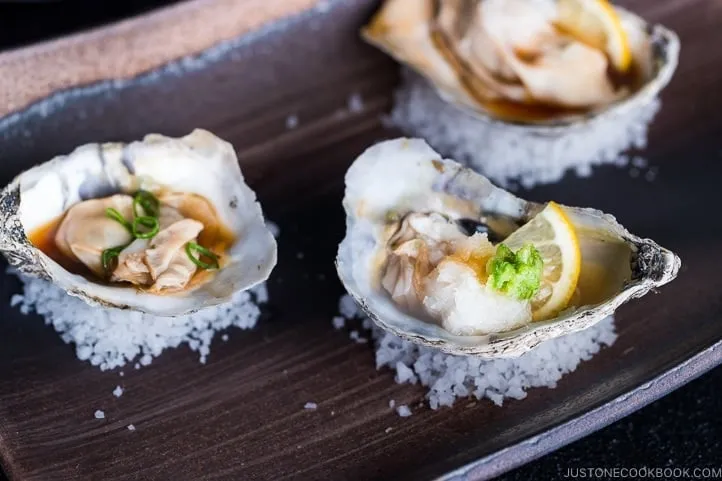 Oysters With Sweet Citrus Soy Sauce