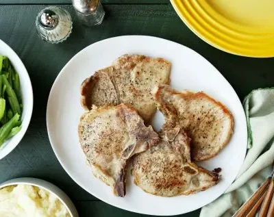 Pan Grilled Pork Chops