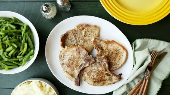 Pan Grilled Pork Chops