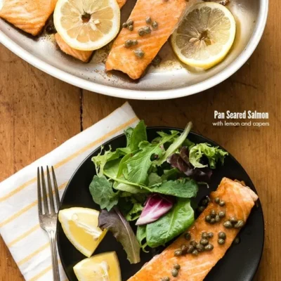 Pan Seared Salmon With Capers