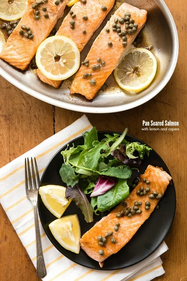 Pan Seared Salmon With Capers