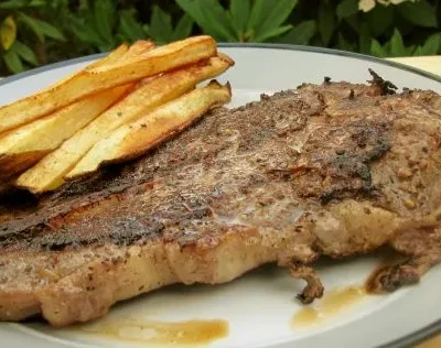 Pan Seared T- Bone Steak