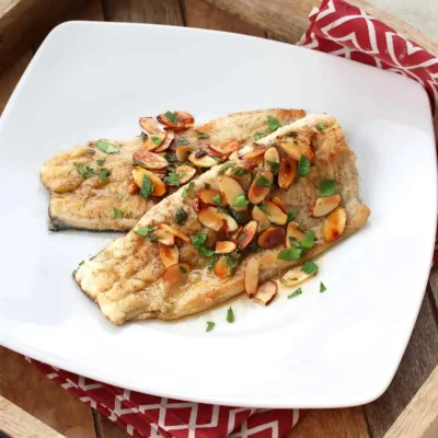 Pan-Seared Trout With Toasted Almond Butter Sauce