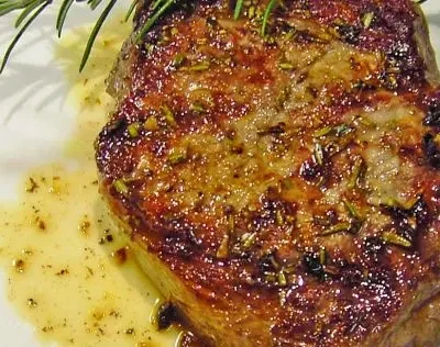 Pan Seared Veal Chops With Rosemary