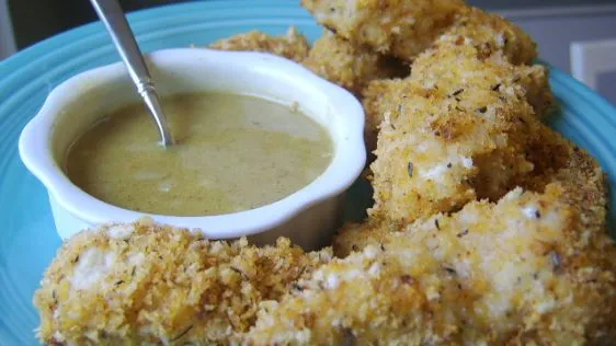 Panko Crusted Chicken With Honey Mustard