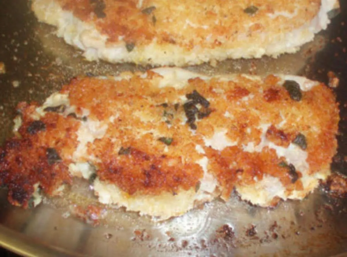 Panko Crusted Mustard Pork Cutlets