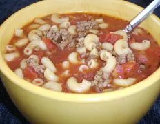 Pantry Tomato Beef Soup