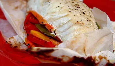 Paper Baked Halibut