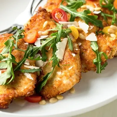 Parmesan And Pine-Nut Crusted Chicken Breasts