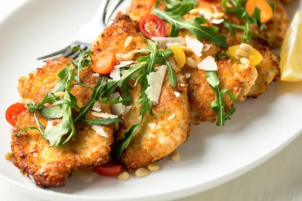 Parmesan And Pine-Nut Crusted Chicken Breasts