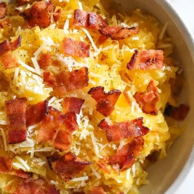 Parmesan Bacon Spaghetti Squash Delight