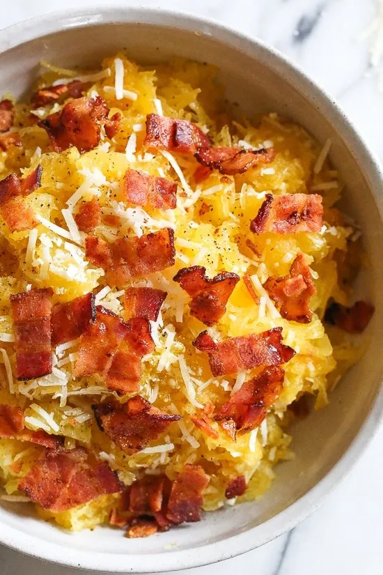 Parmesan Bacon Spaghetti Squash Delight