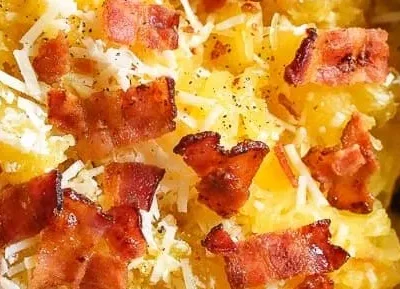 Parmesan Bacon Spaghetti Squash Delight