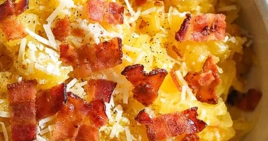 Parmesan Bacon Spaghetti Squash Delight