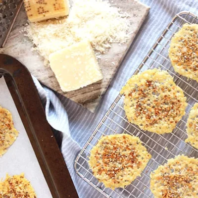 Parmesan Crisps With A Kick