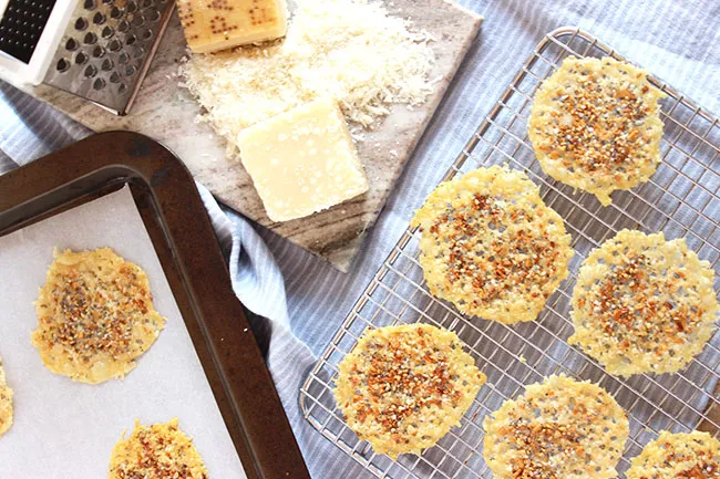 Parmesan Crisps With A Kick