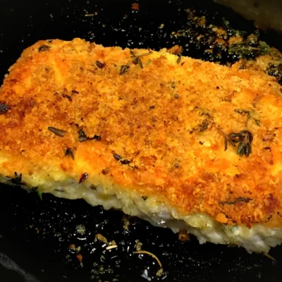 Parmesan Crusted Halibut