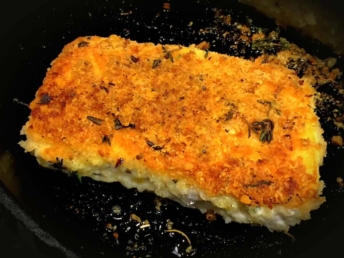 Parmesan Crusted Halibut