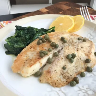 Parmesan Crusted Tilapia With Lemon Caper