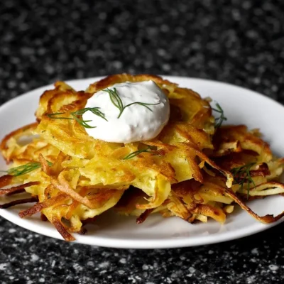 Parsnip Potato Latkes With Horseradish