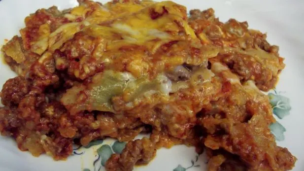 Paula Deens Baked Beef Enchilada