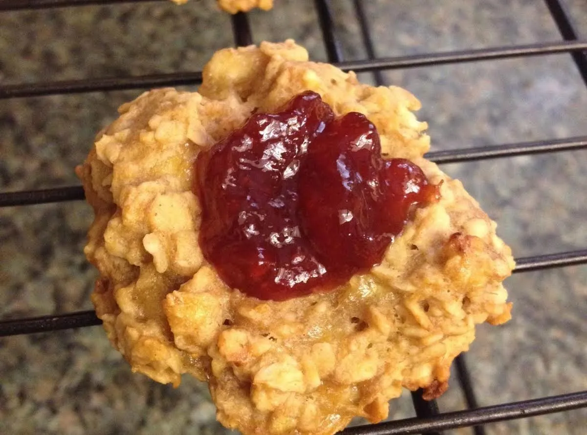 Pb & J Healthy Oatmeal Cookies