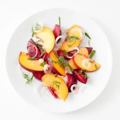 Peach And Plum Salad