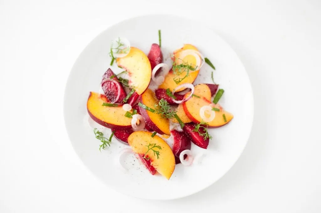 Peach And Plum Salad