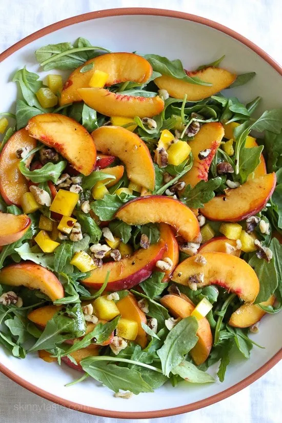 Peach Arugula Salad