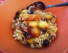 Peach Blueberry Crumble