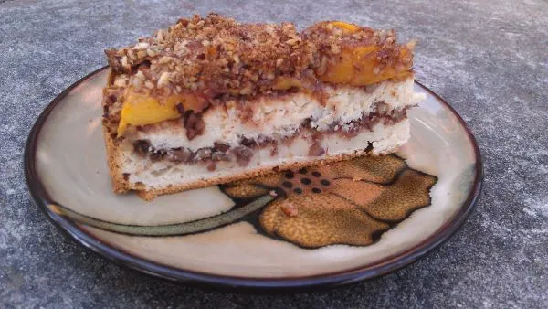 Peach-Sour Cream Coffee Cake