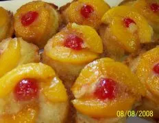 Peach Upside Down Muffins