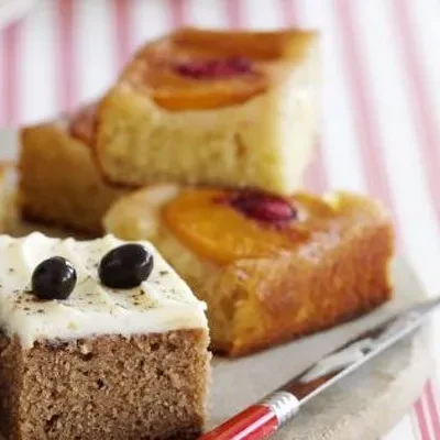 Peach Upside Down Pudding Cake