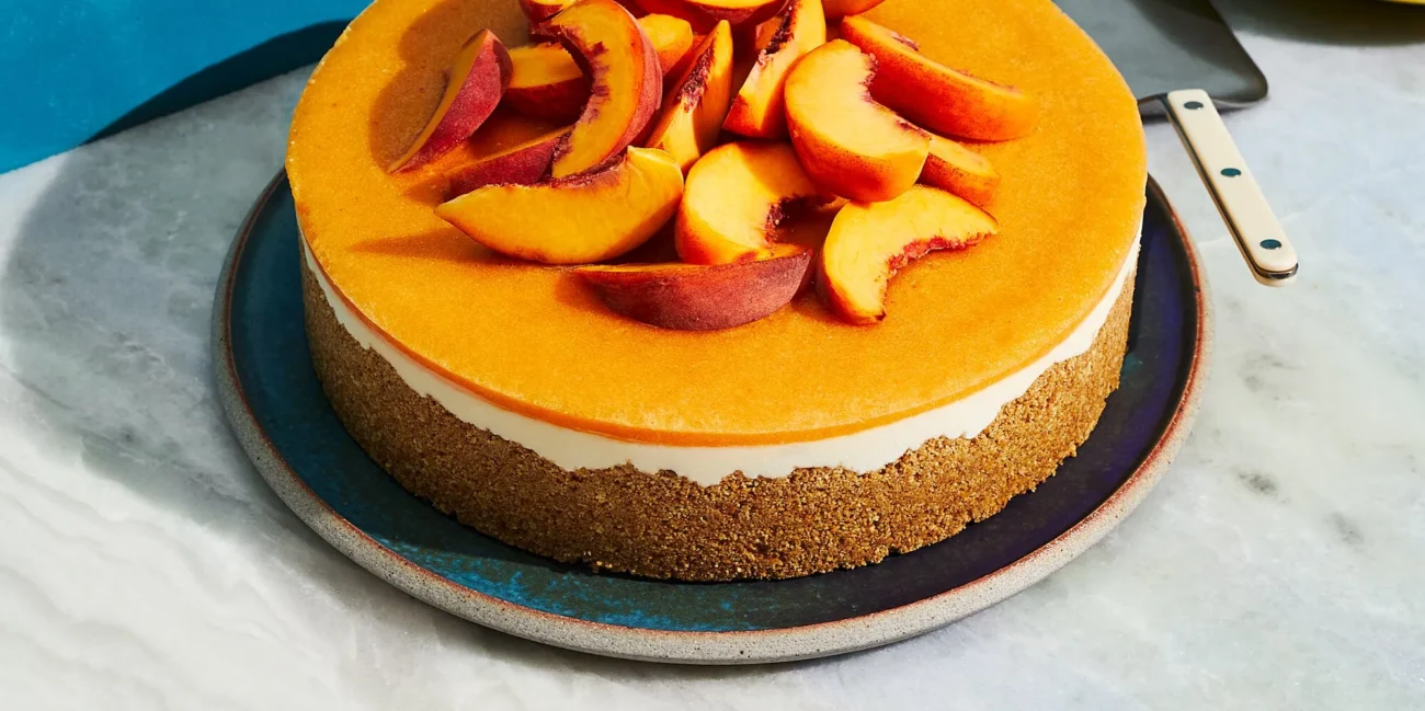 Peaches And Cream Cheesecake