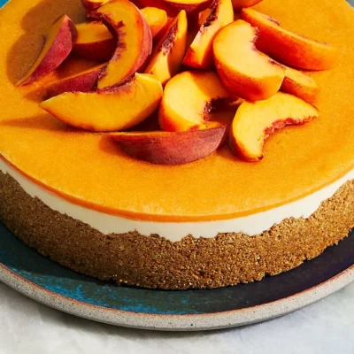 Peaches And Cream Cheesecake