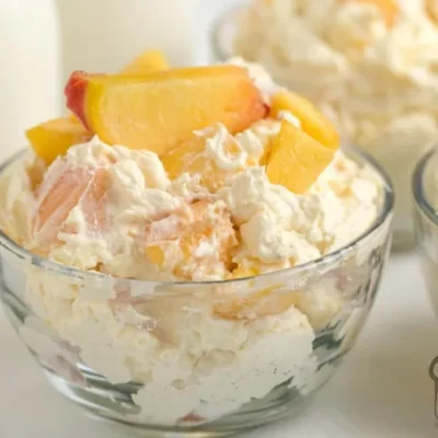 Peaches And Cream Dessert