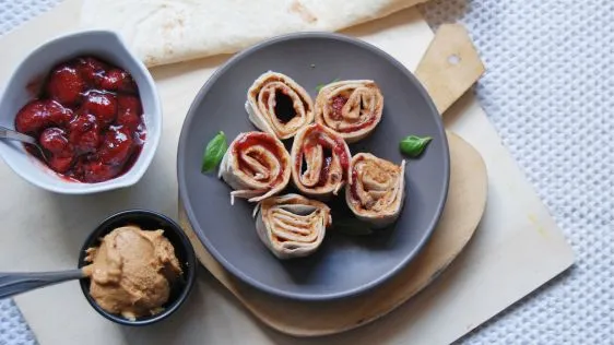 Peanut Butter And Jelly Wraps