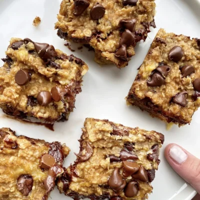 Peanut Butter Banana Bars Healthy