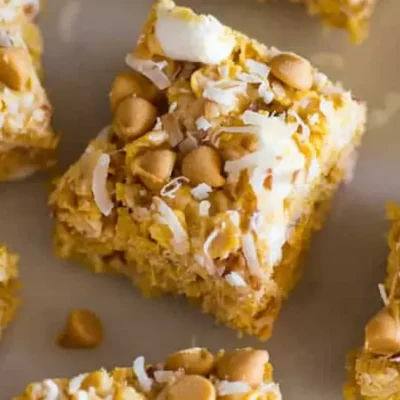 Peanut Butter Butterscotch Bars No Bake