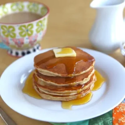 Peanut Butter Feather Pancakes